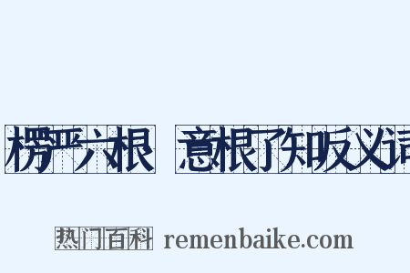 楞严六根·意根了知反义词是什么意思的图片